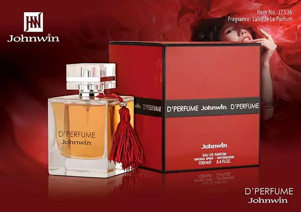 خرید عطر ادکلن د پرفیوم لالیک له پارفوم قرمز جانوین جکوینز Johnwin D`perfume
