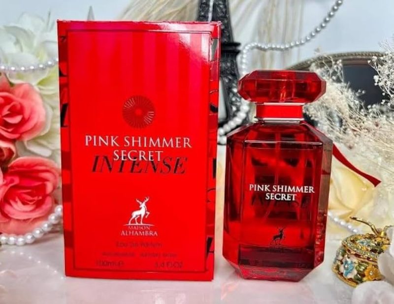 عطر ادکلن الحمبرا پینک شیمر سیکرت اینتنس ( مشابه رایحه ویکتوریا سیکرت بامبشل اینتنس ) | Alhambra Pink Shimmer Secret Intense